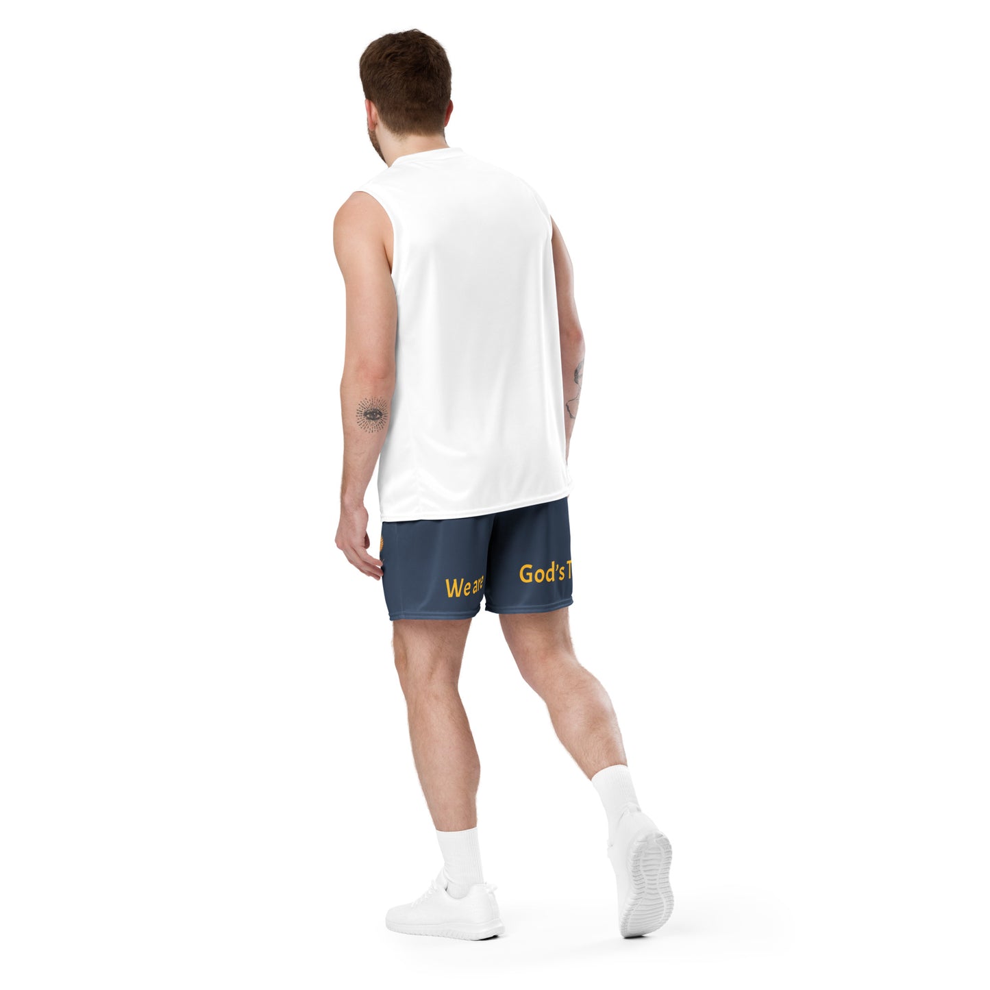YAHUAH’s Temple P S Unisex mesh shorts