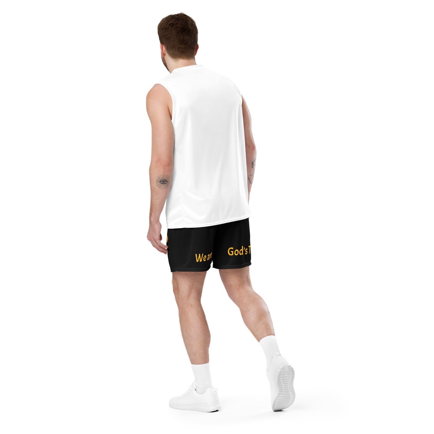 YAHUAH’s Temple P S Unisex mesh shorts