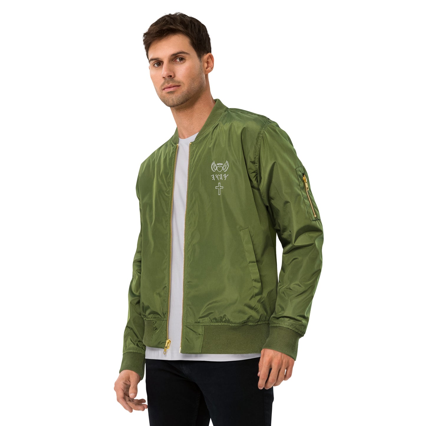 YAHUAH’s Temple J Premium recycled bomber jacket