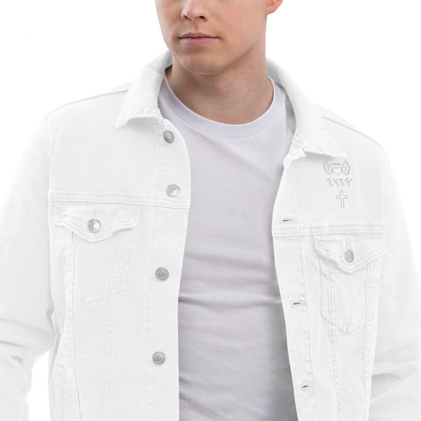 YAHUAH’s Temple J Unisex denim jacket