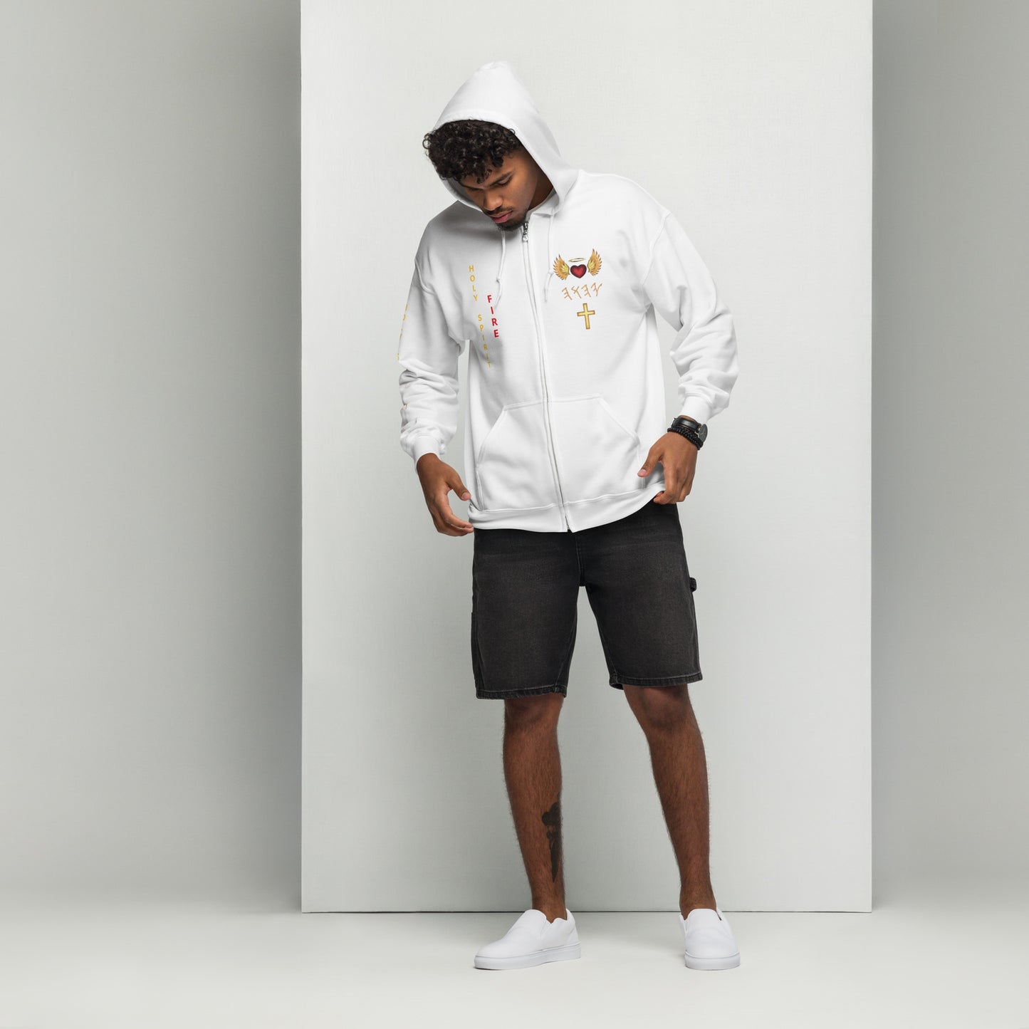 YAHUAH’s Temple J Unisex heavy blend zip hoodie