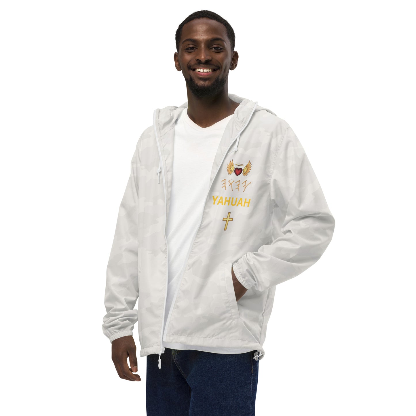 YAHUAH’s Temple J Unisex lightweight zip up windbreaker