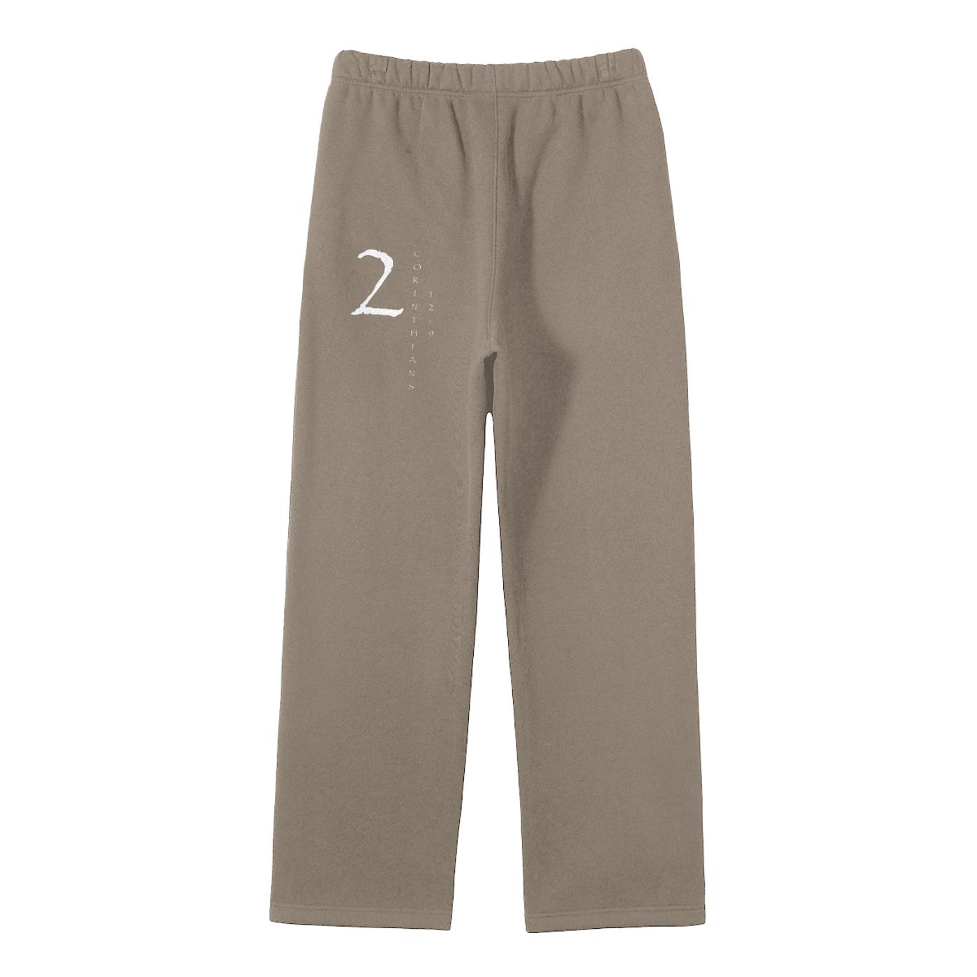 Streetwear Unisex Solid Color Fleece Straight Leg Pants