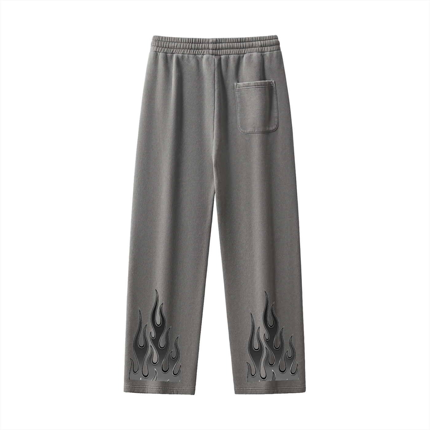 Frayed Enzyme Washed Fleece Sweatpants