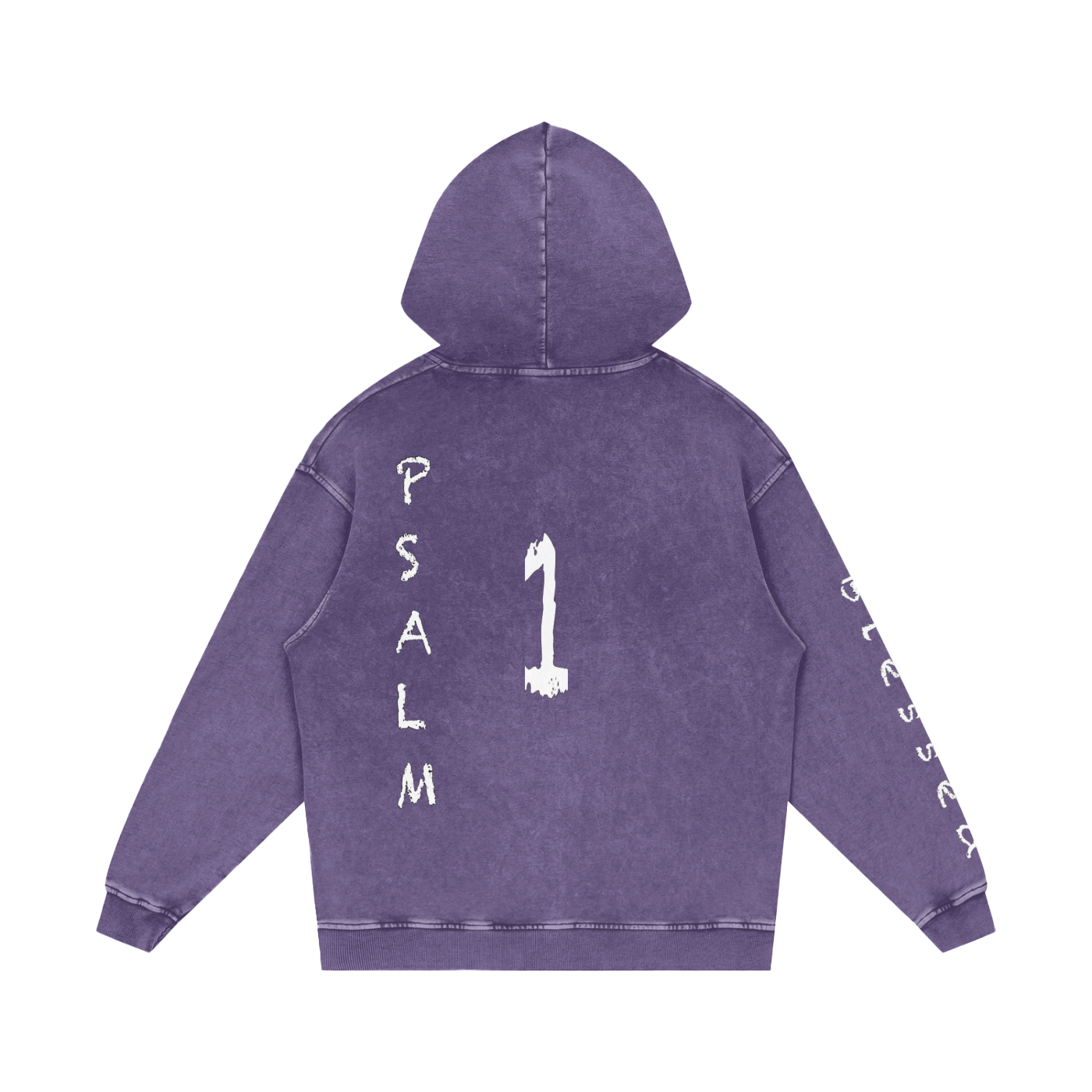 Snow Washed Loose Cotton Hoodie