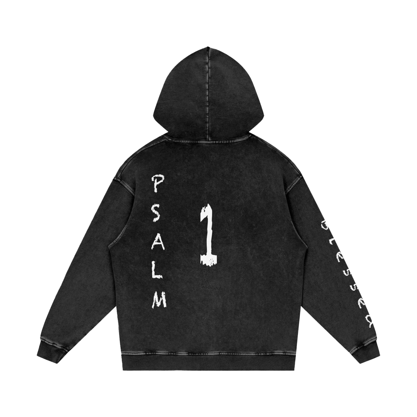 Snow Washed Loose Cotton Hoodie