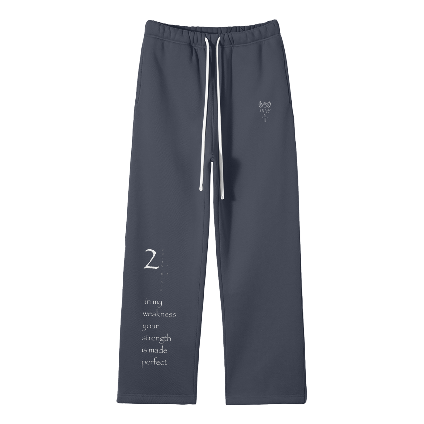 Streetwear Unisex Solid Color Fleece Straight Leg Pants
