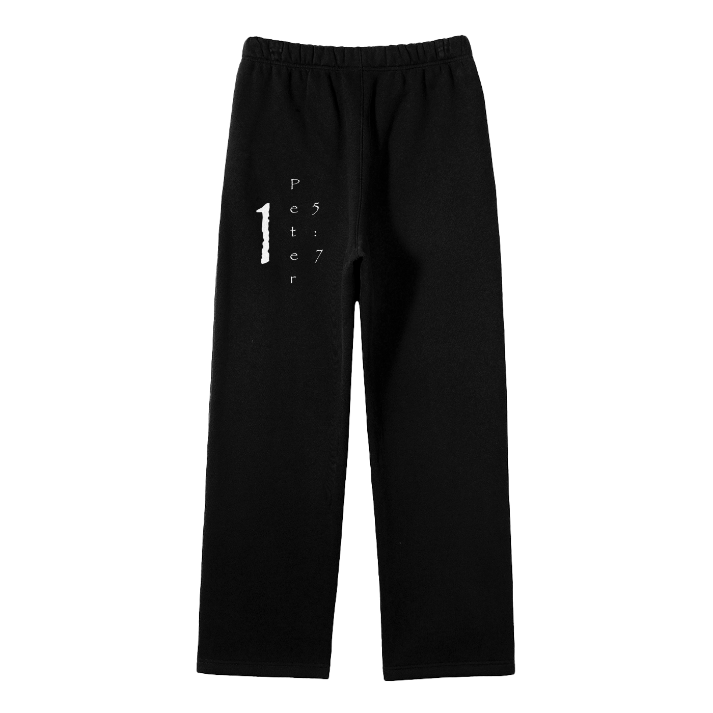 Streetwear Unisex Solid Color Fleece Straight Leg Pants