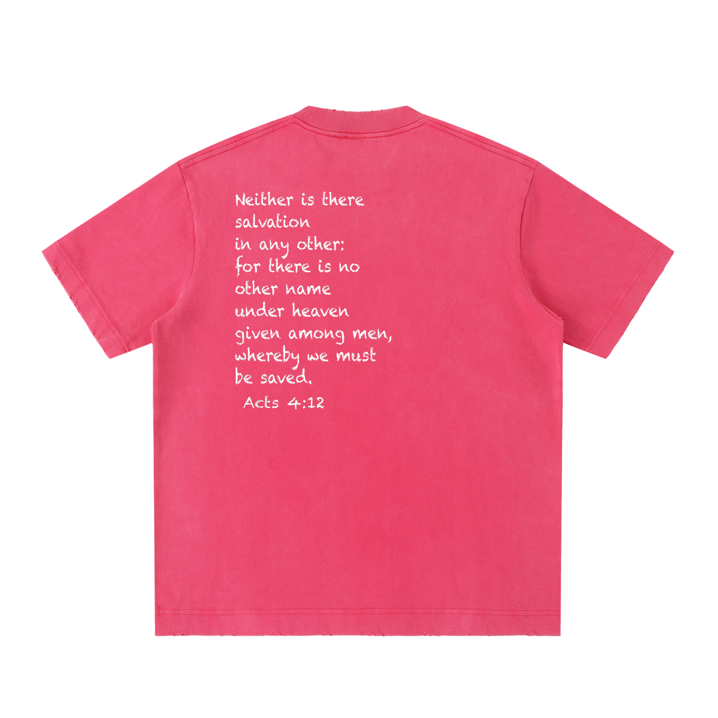 Heavyweight Vintage Washed Frayed T-Shirt
