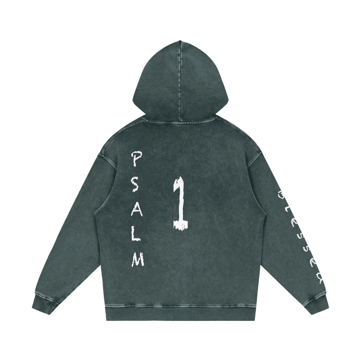Snow Washed Loose Cotton Hoodie