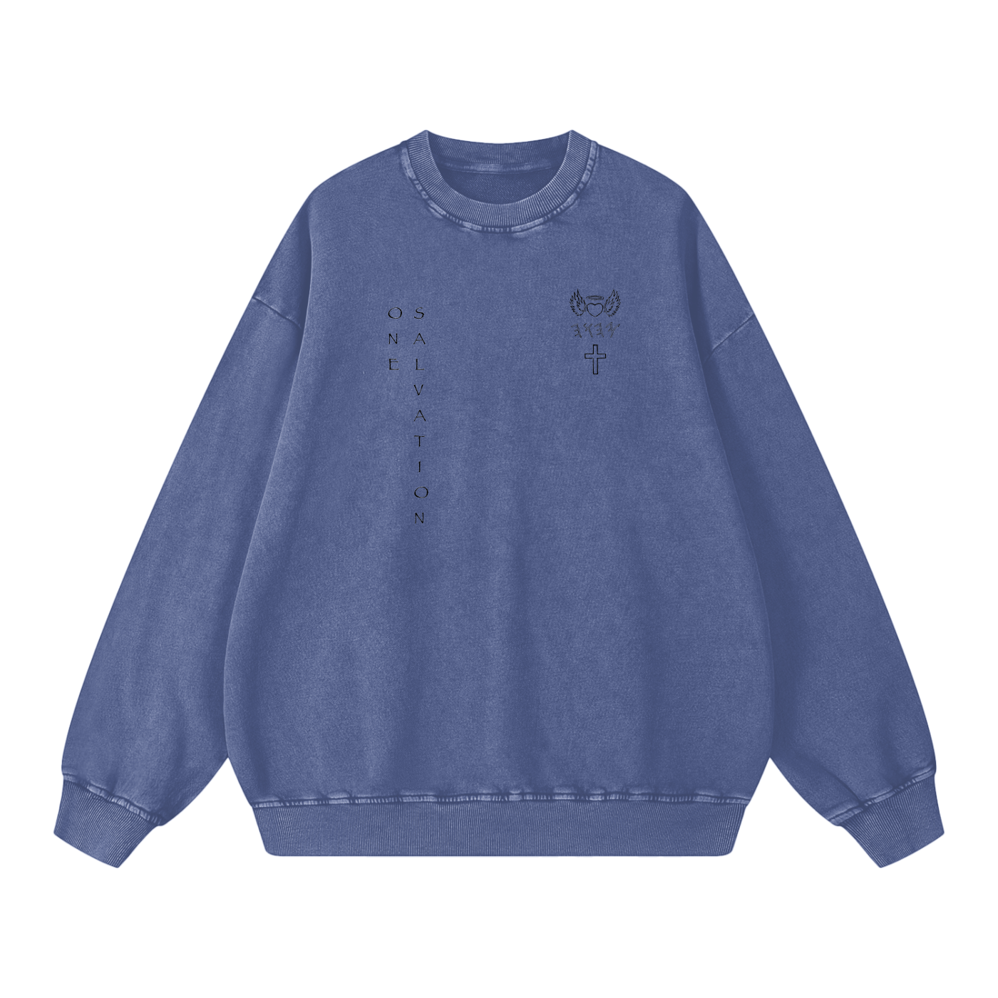 Acid Wash Oversize Sweatshirt - 360 GSM