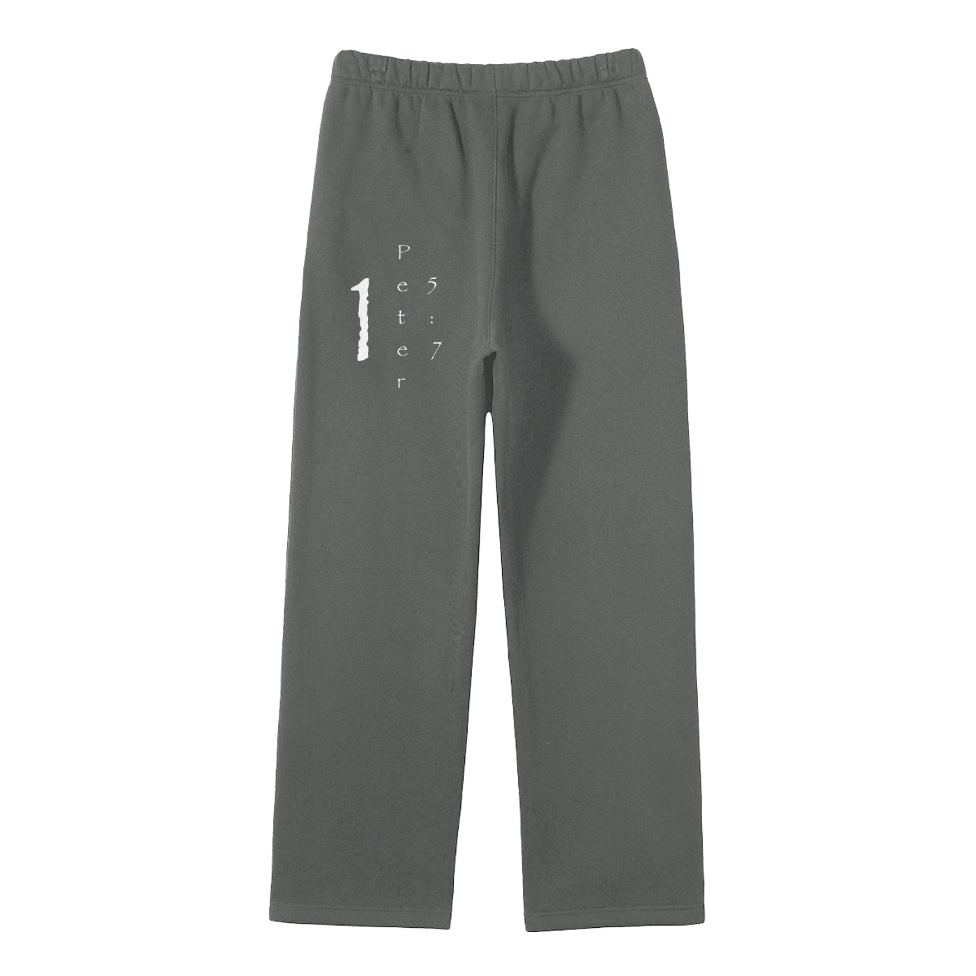 Streetwear Unisex Solid Color Fleece Straight Leg Pants