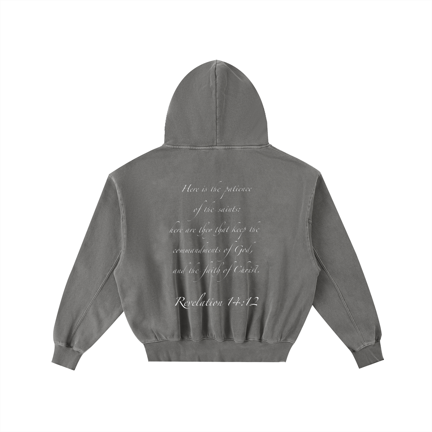 Frayed Enzyme Washed Fleece Hoodie