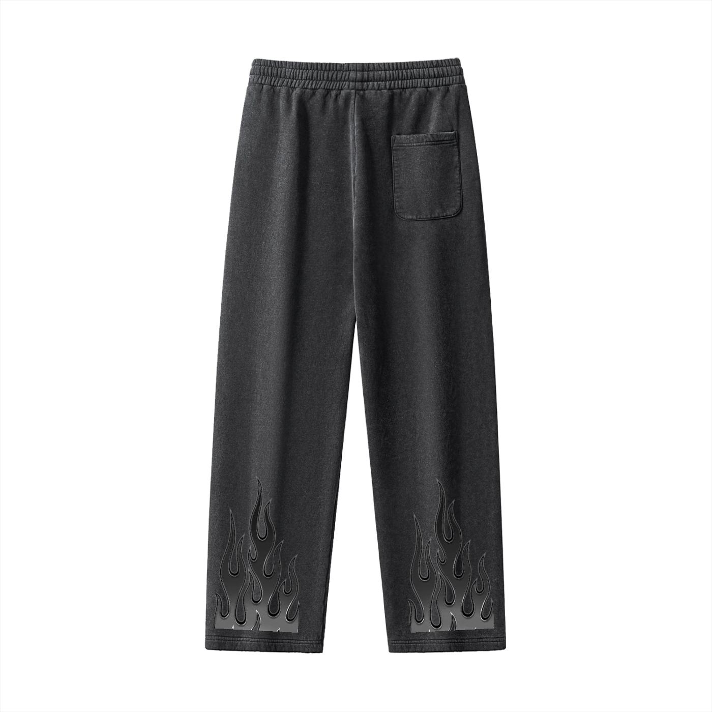 Frayed Enzyme Washed Fleece Sweatpants