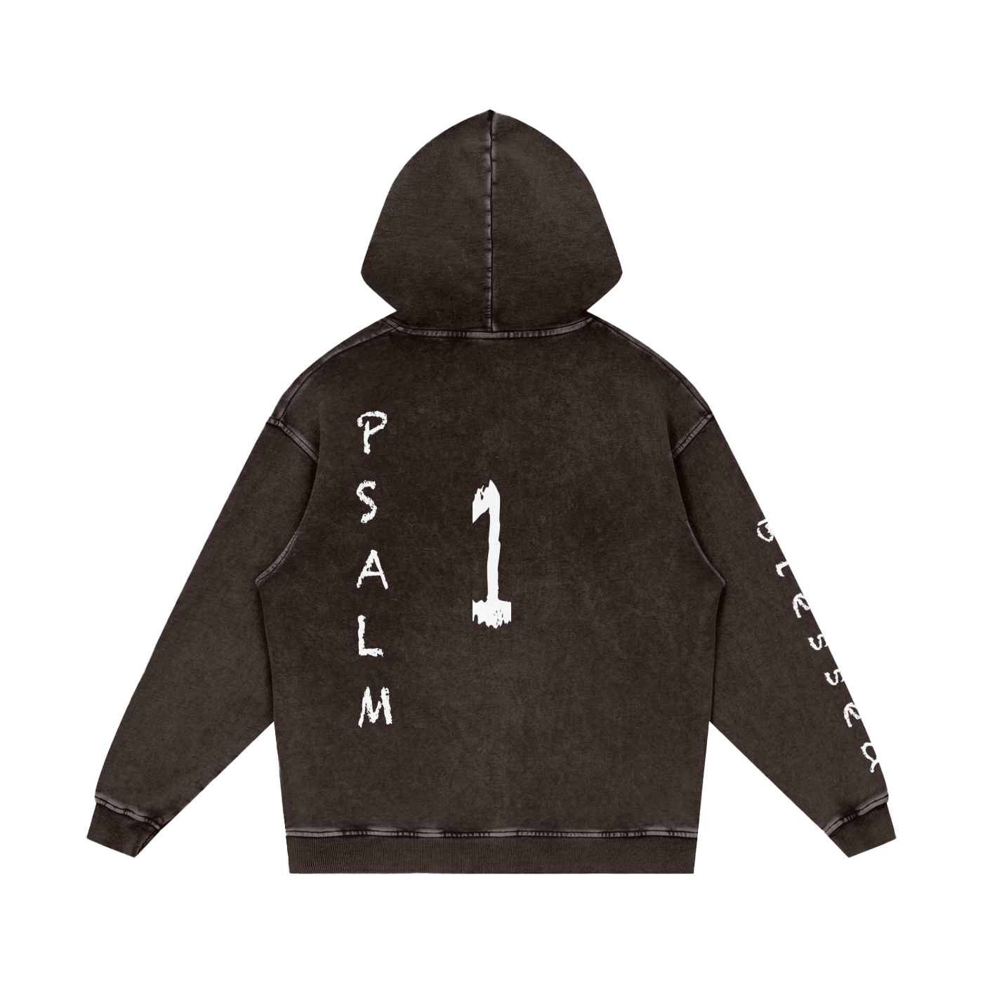 Snow Washed Loose Cotton Hoodie
