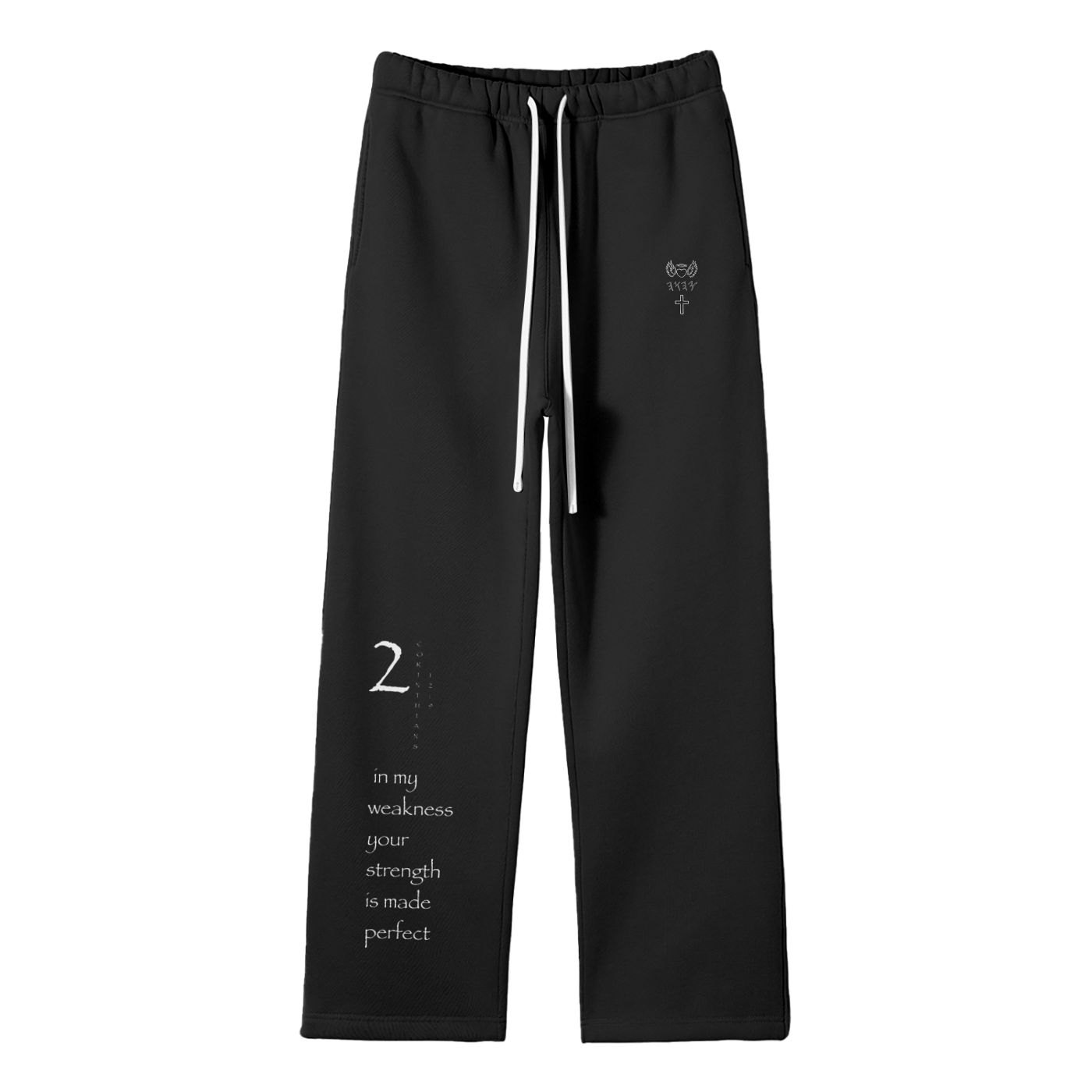 Streetwear Unisex Solid Color Fleece Straight Leg Pants