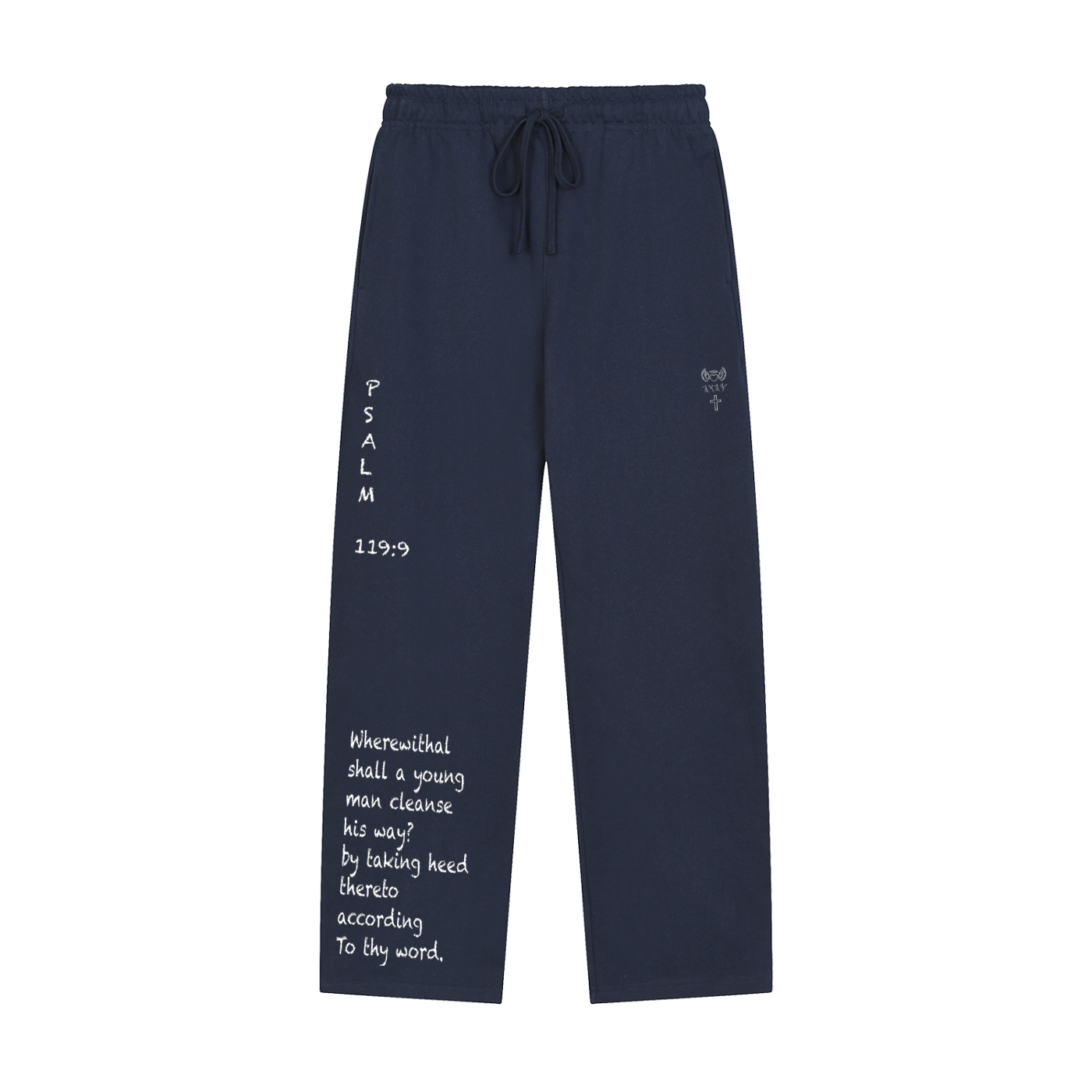 Solid Color Straight-Leg Sweatpants