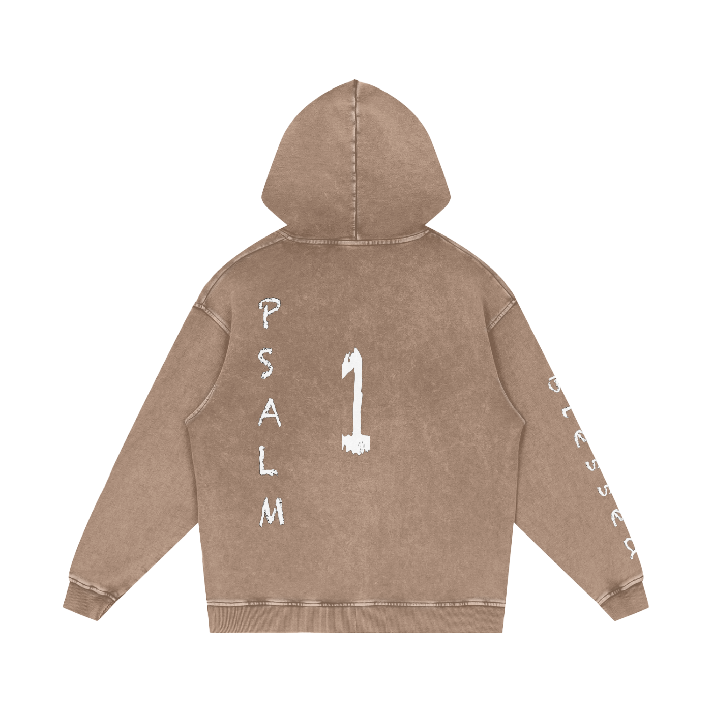 Snow Washed Loose Cotton Hoodie