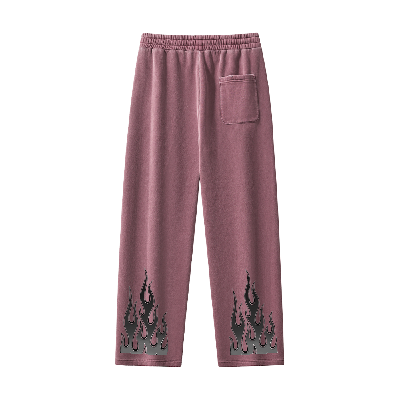Frayed Enzyme Washed Fleece Sweatpants