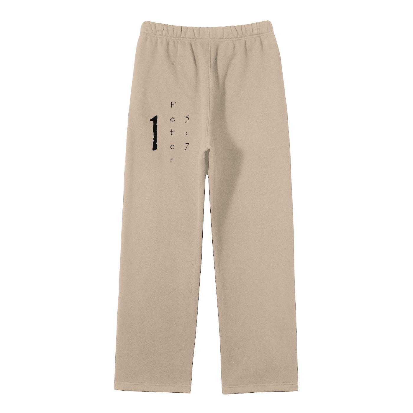 Streetwear Unisex Solid Color Fleece Straight Leg Pants