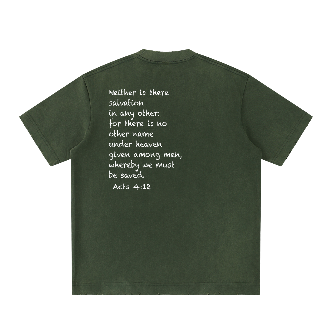 Heavyweight Vintage Washed Frayed T-Shirt