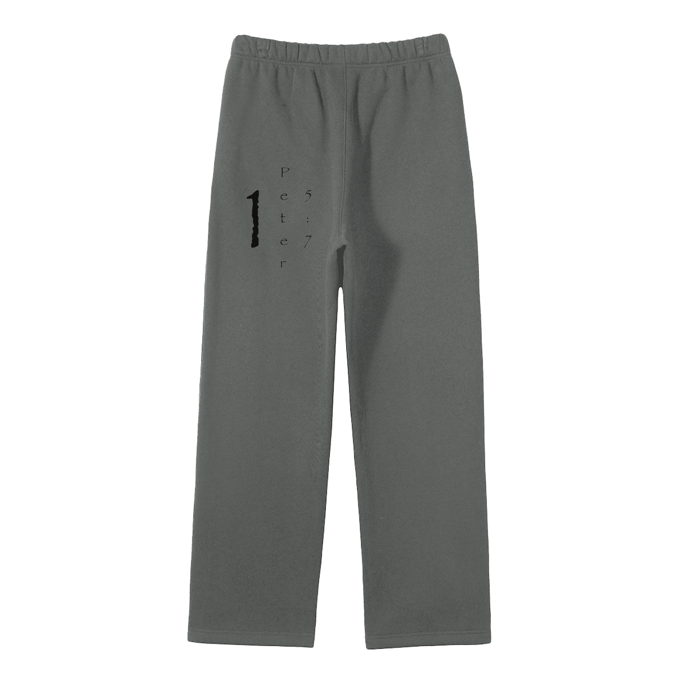 Streetwear Unisex Solid Color Fleece Straight Leg Pants