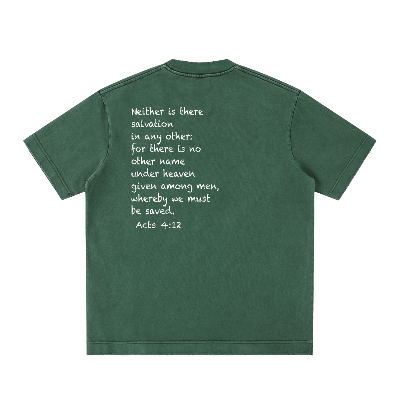 Heavyweight Vintage Washed Frayed T-Shirt