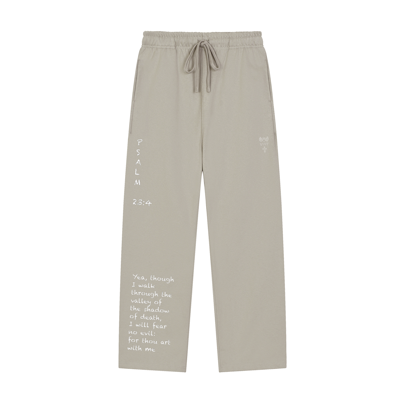 Solid Color Straight-Leg Sweatpants