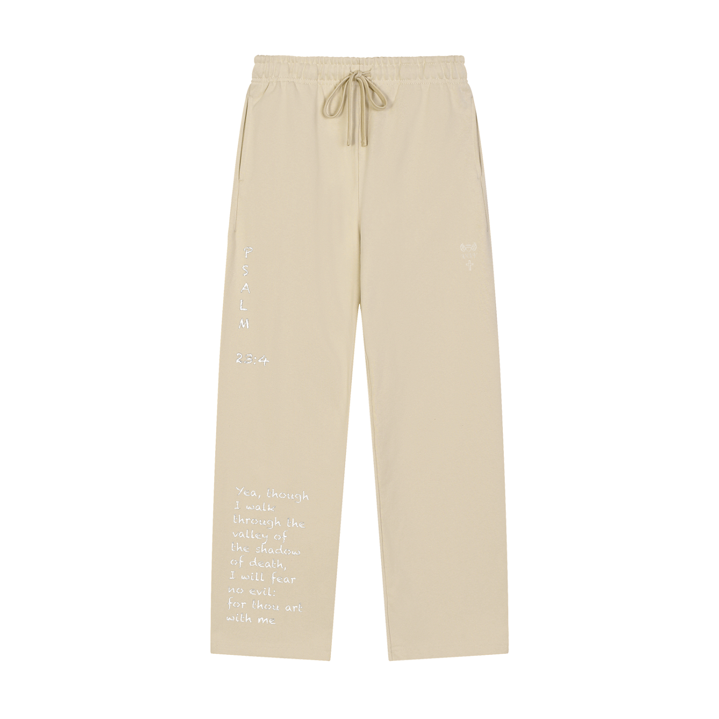 Solid Color Straight-Leg Sweatpants