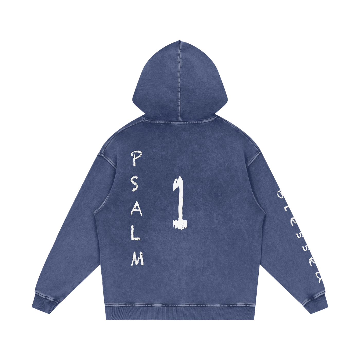 Snow Washed Loose Cotton Hoodie