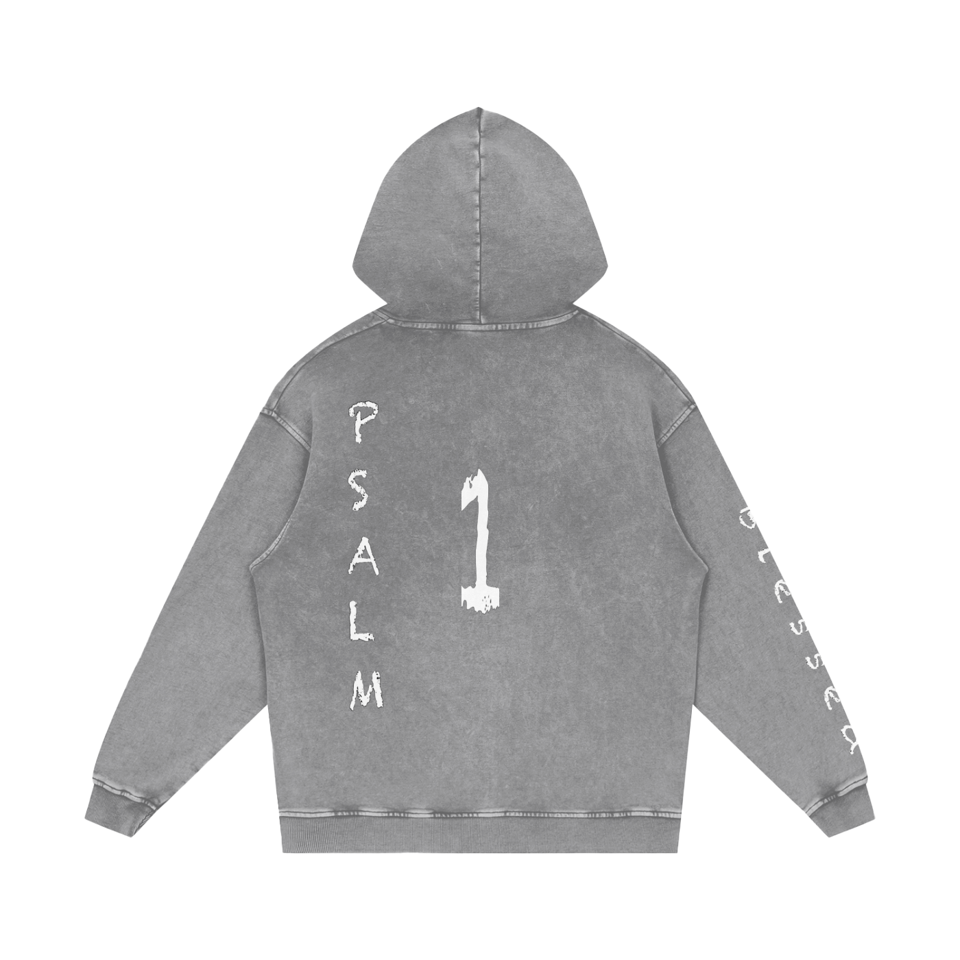 Snow Washed Loose Cotton Hoodie