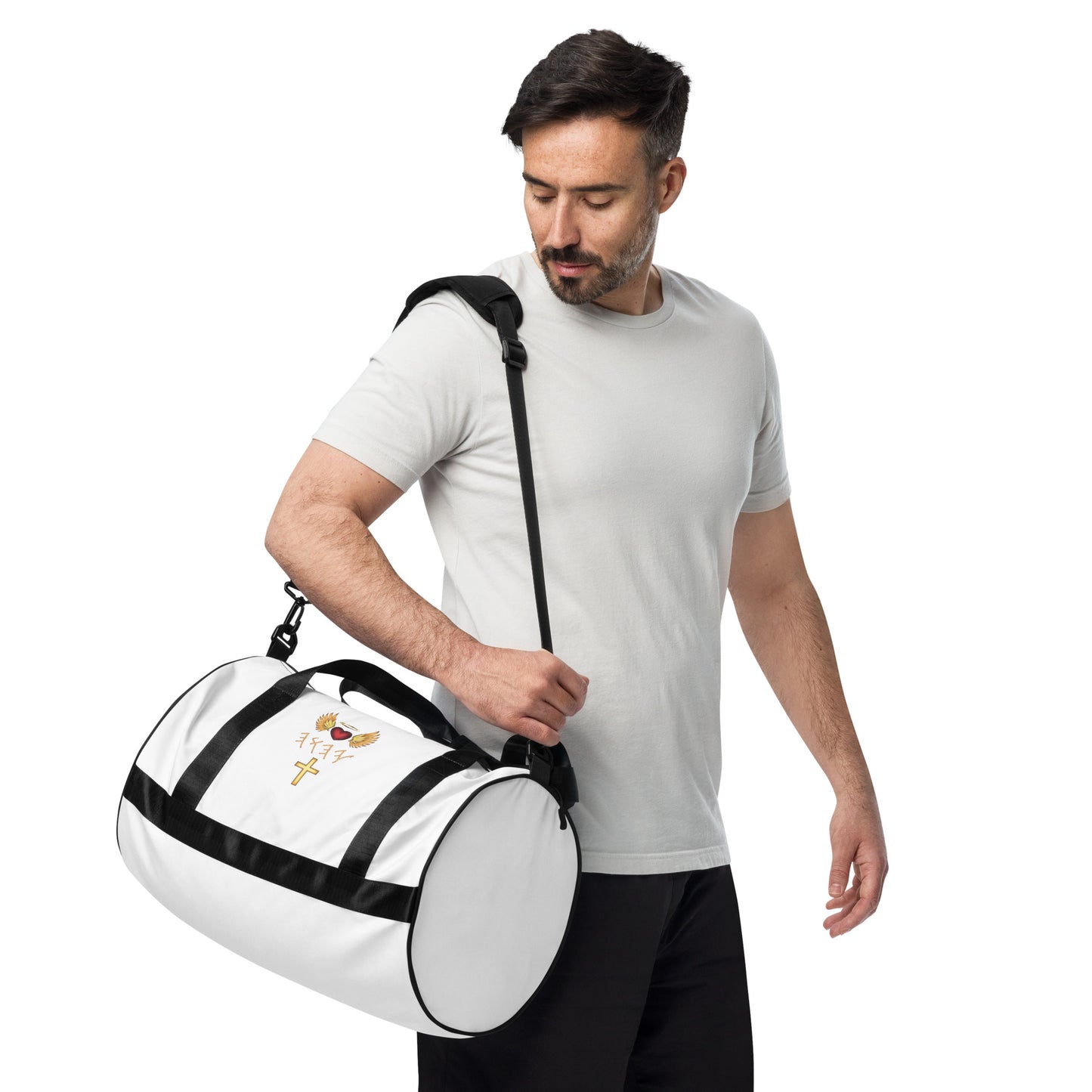 YAHUAH’s Temple All-over print gym bag