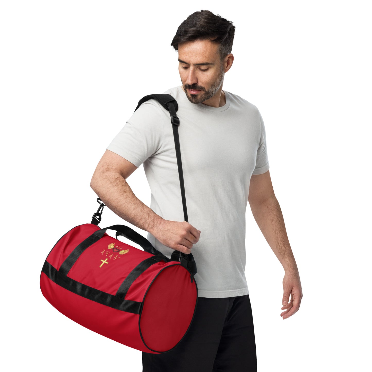 YAHUAH’s Temple All-over print gym bag