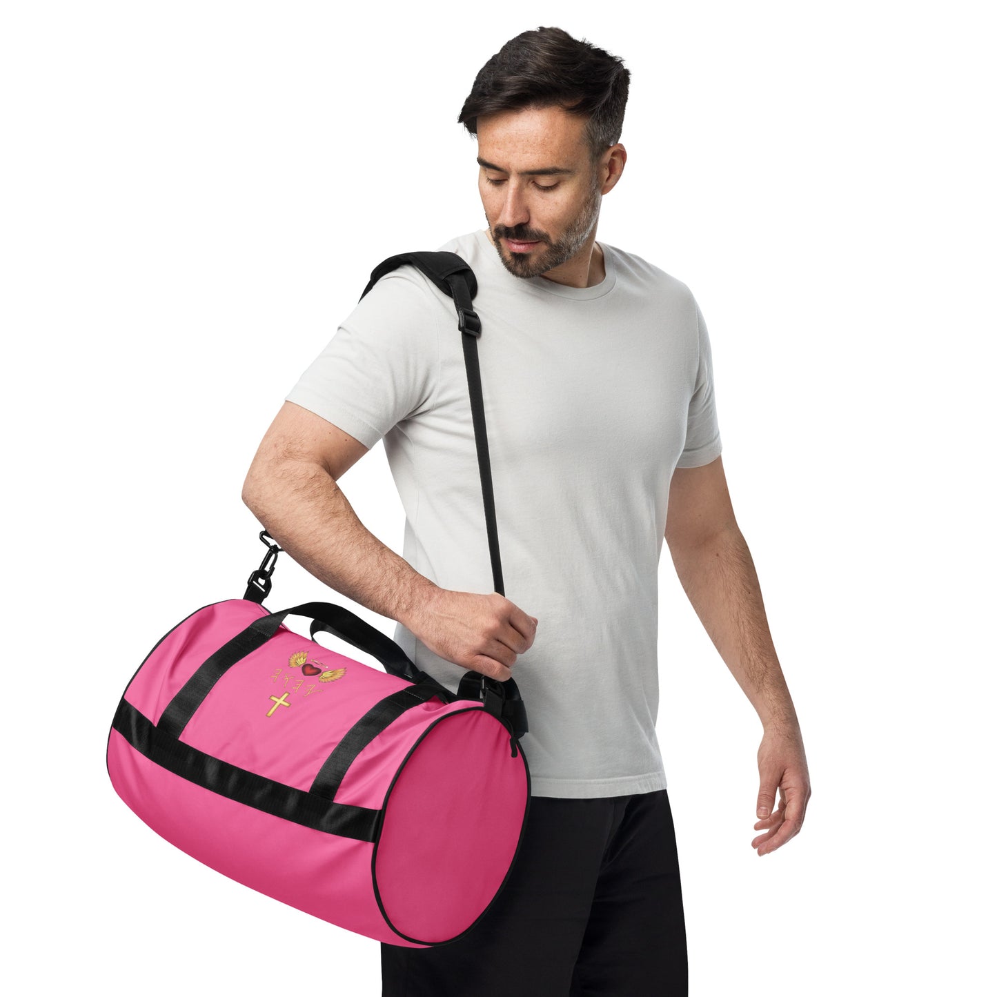 YAHUAH’s Temple All-over print gym bag