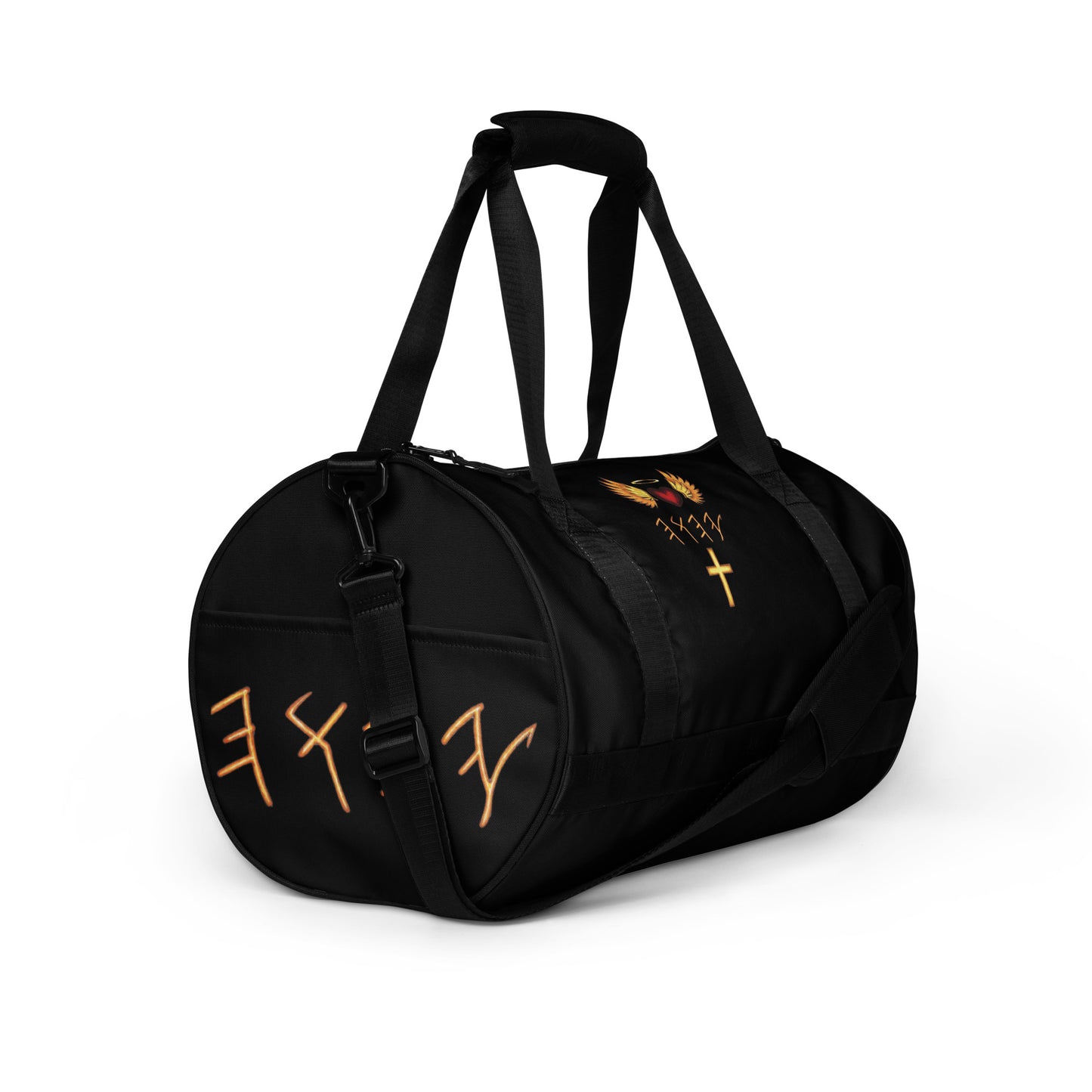 YAHUAH’s Temple All-over print gym bag