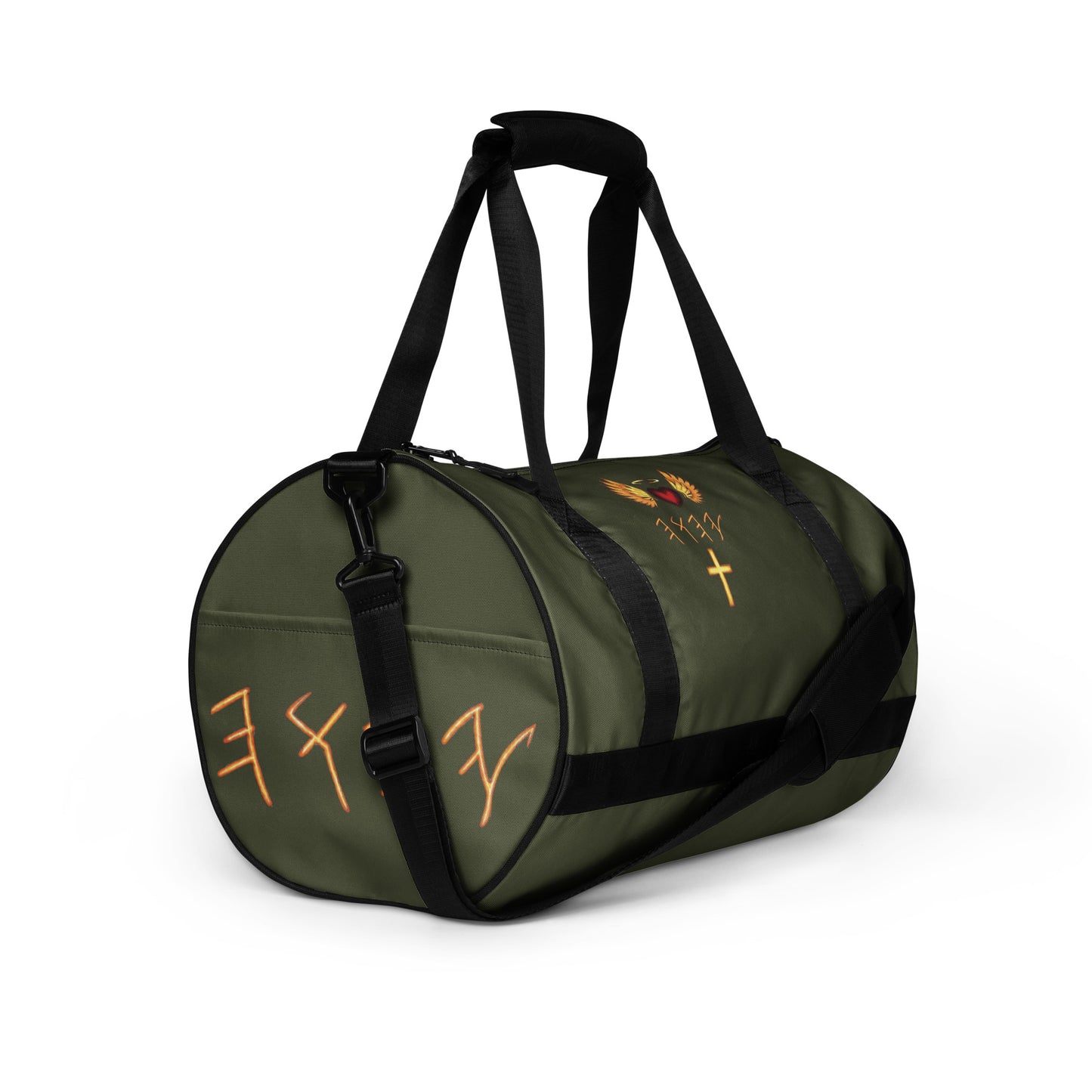 YAHUAH’s Temple All-over print gym bag