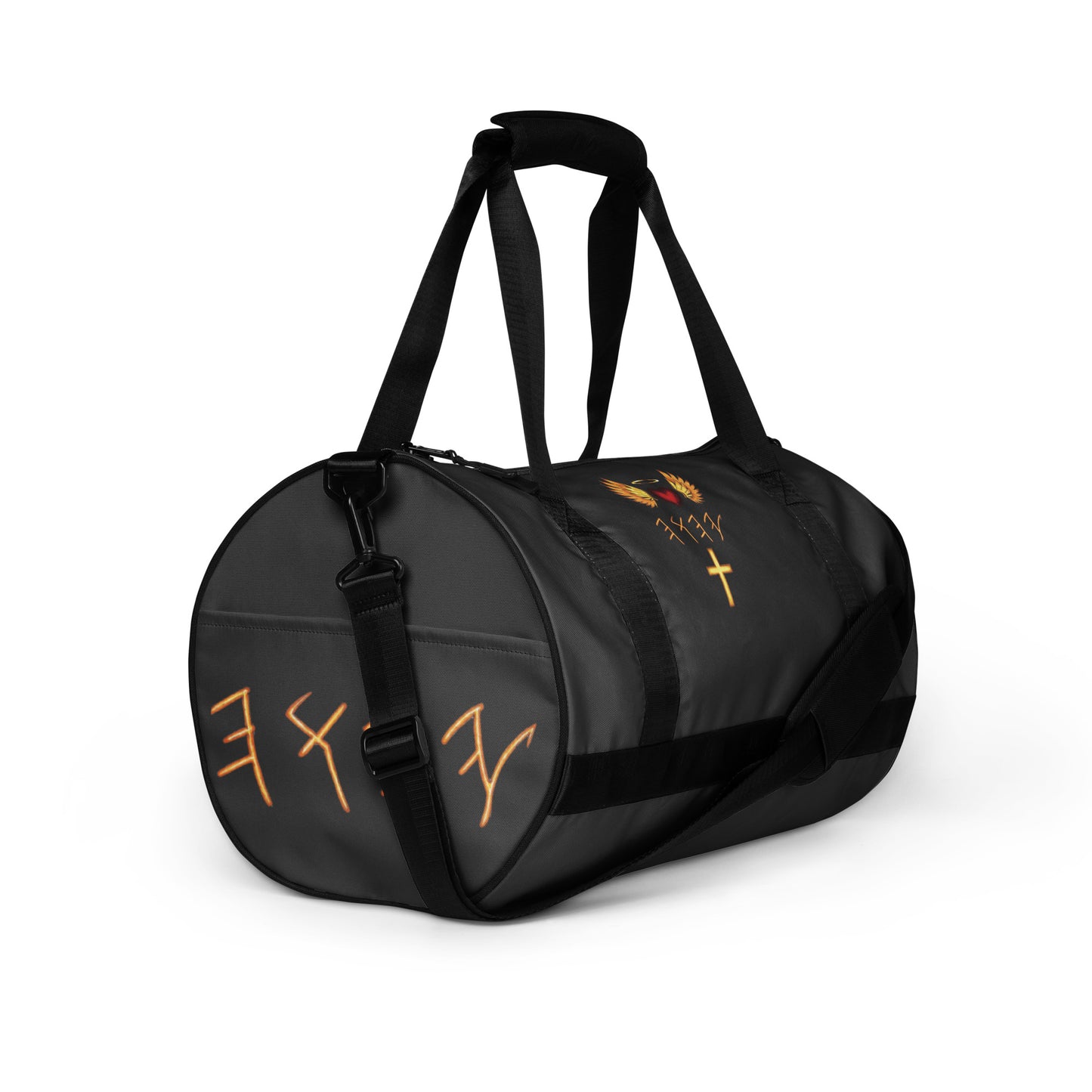 YAHUAH’s Temple All-over print gym bag