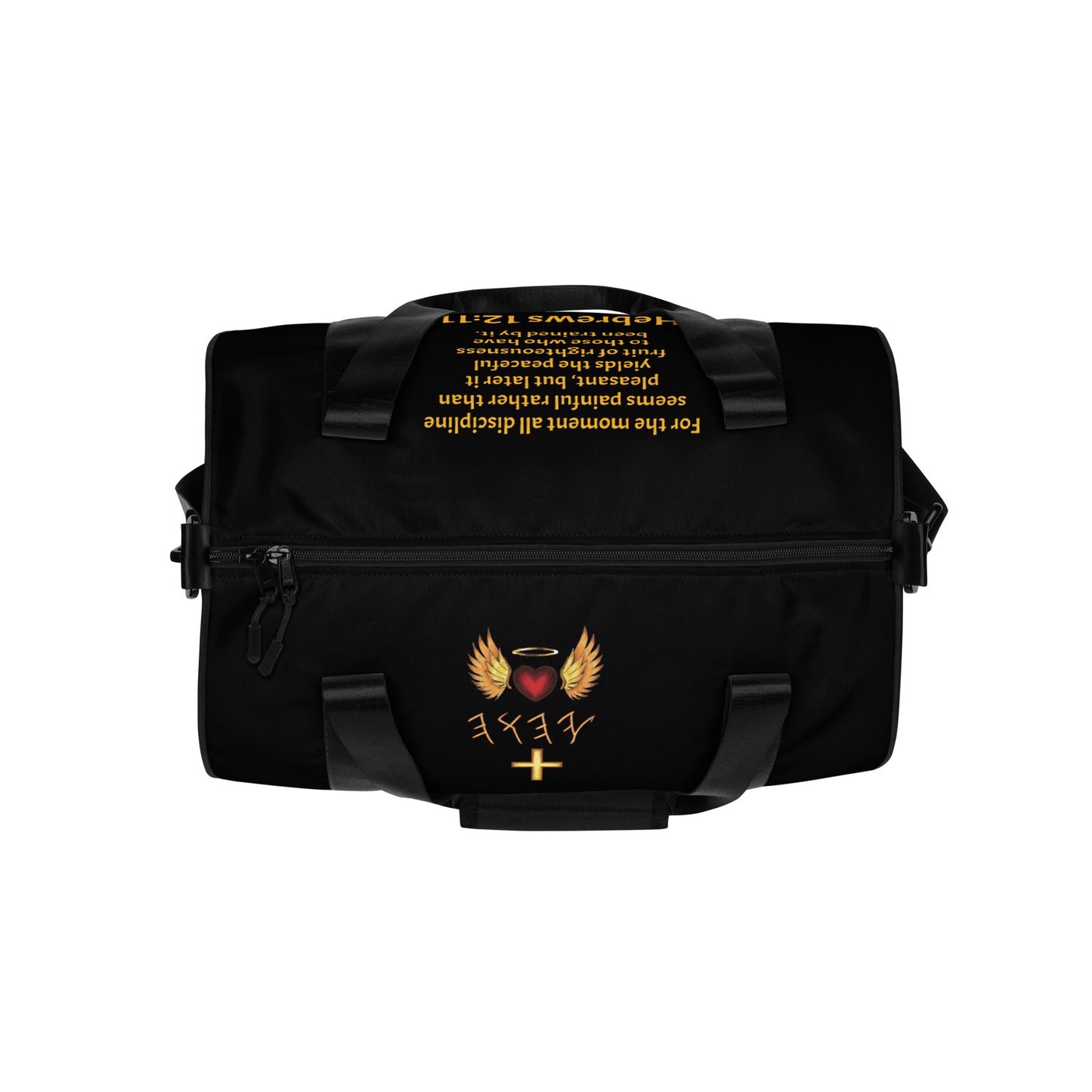 YAHUAH’s Temple All-over print gym bag