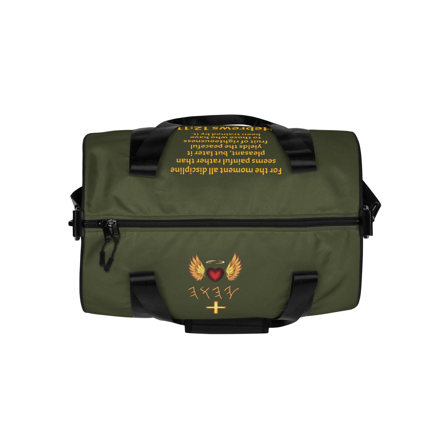 YAHUAH’s Temple All-over print gym bag