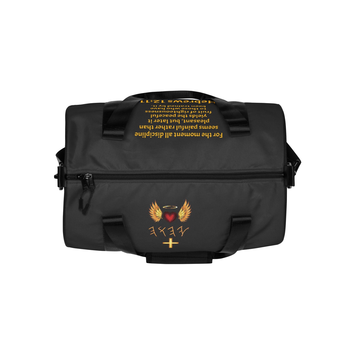 YAHUAH’s Temple All-over print gym bag