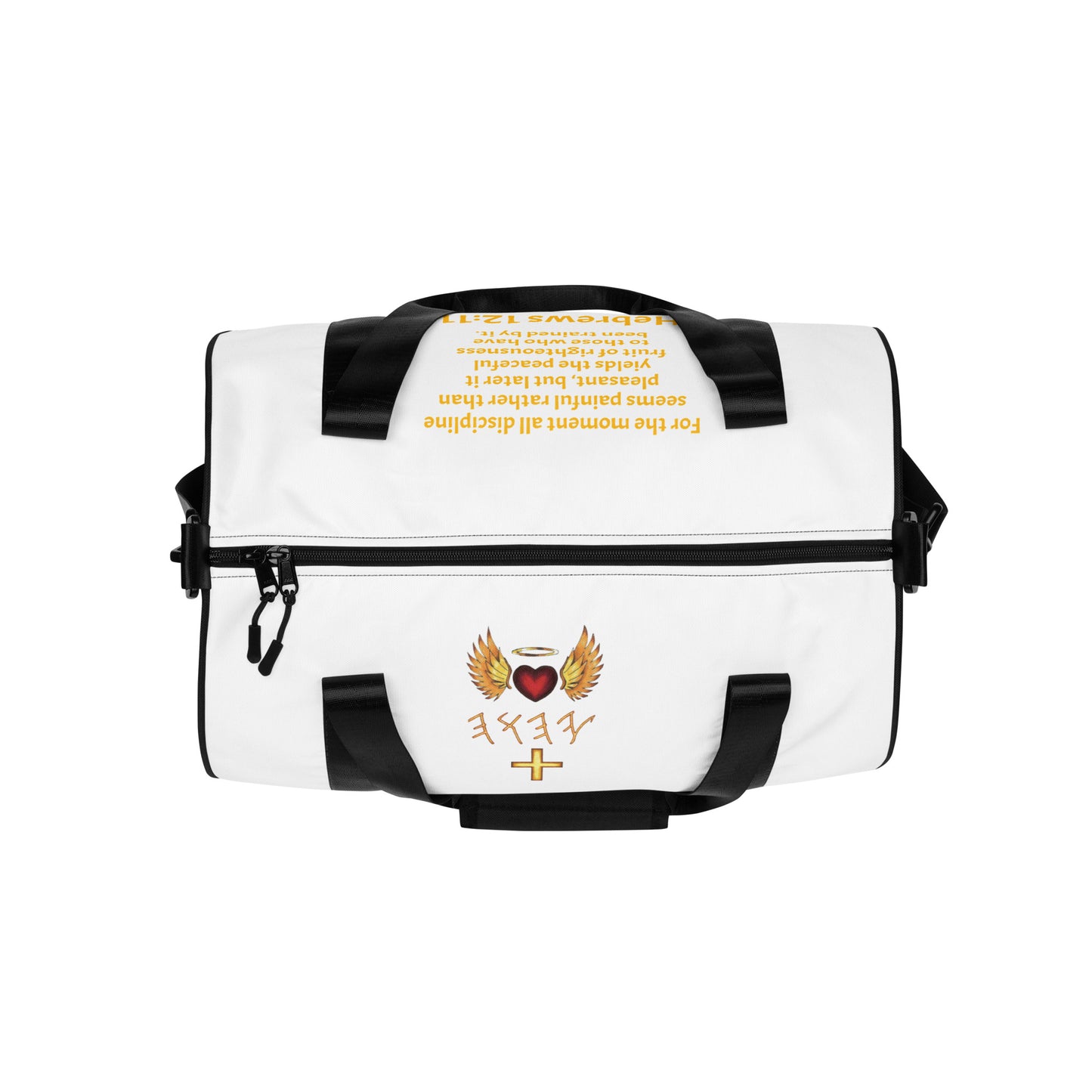 YAHUAH’s Temple All-over print gym bag