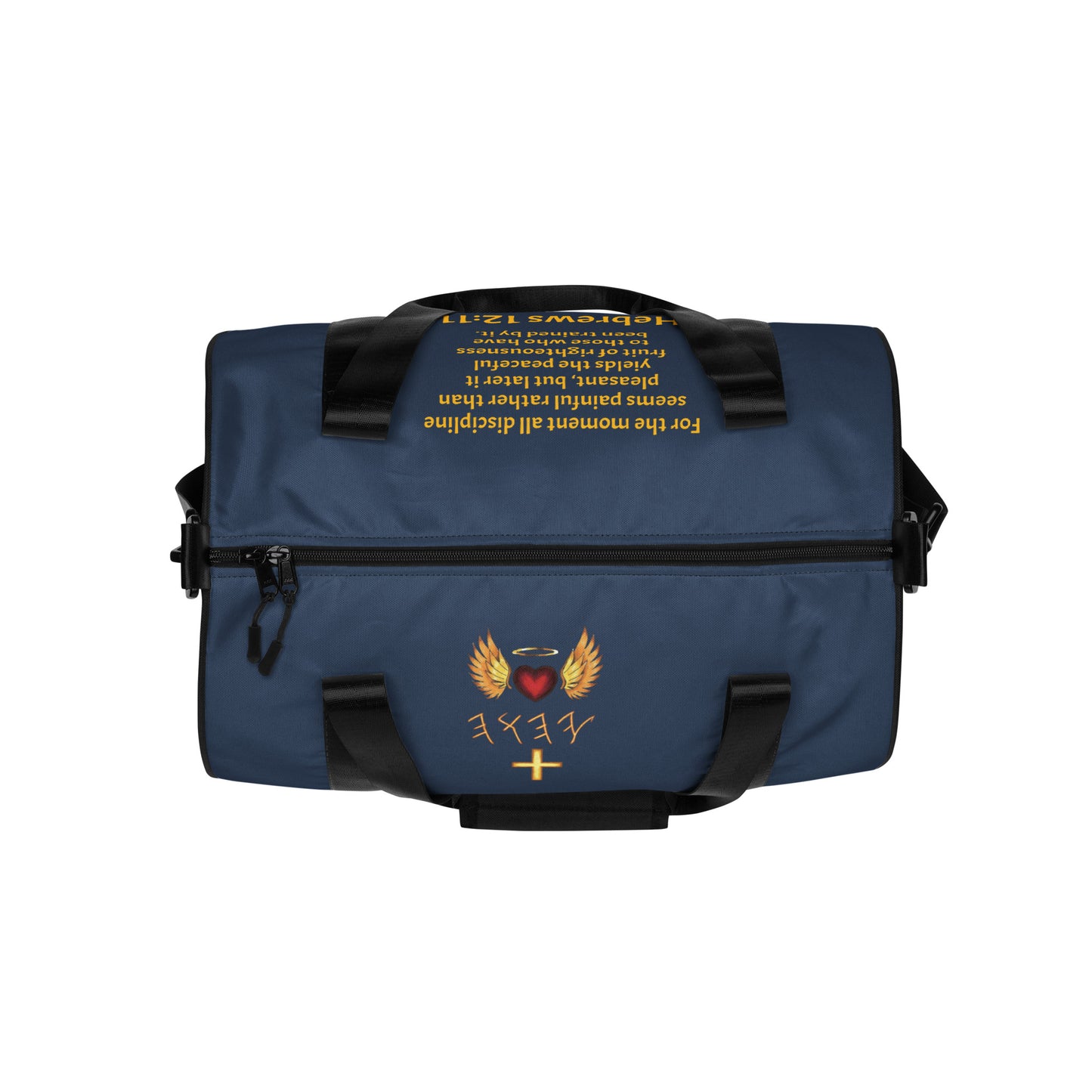 YAHUAH’s Temple All-over print gym bag