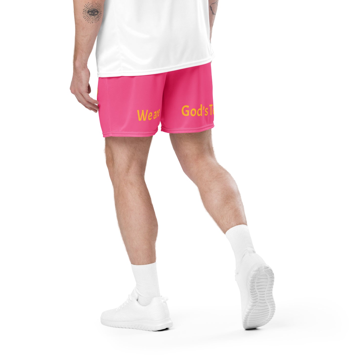 YAHUAH’s Temple P S Unisex mesh shorts