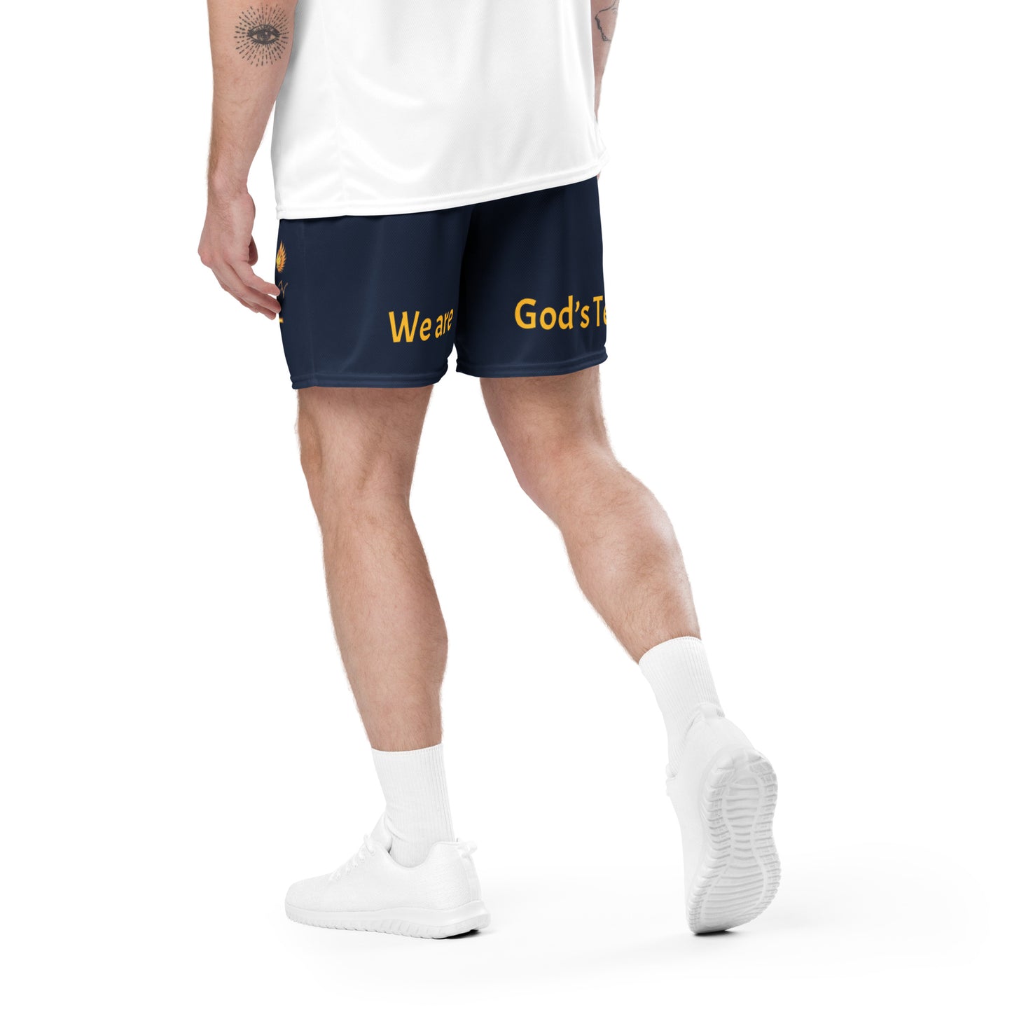 YAHUAH’s Temple P S Unisex mesh shorts