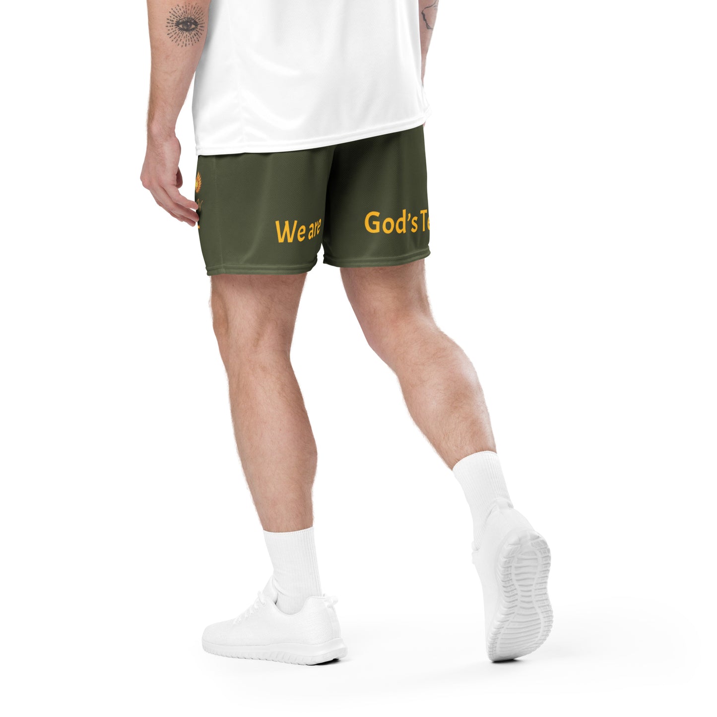 YAHUAH’s Temple P S Unisex mesh shorts