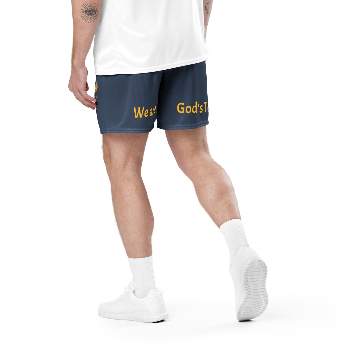 YAHUAH’s Temple P S Unisex mesh shorts