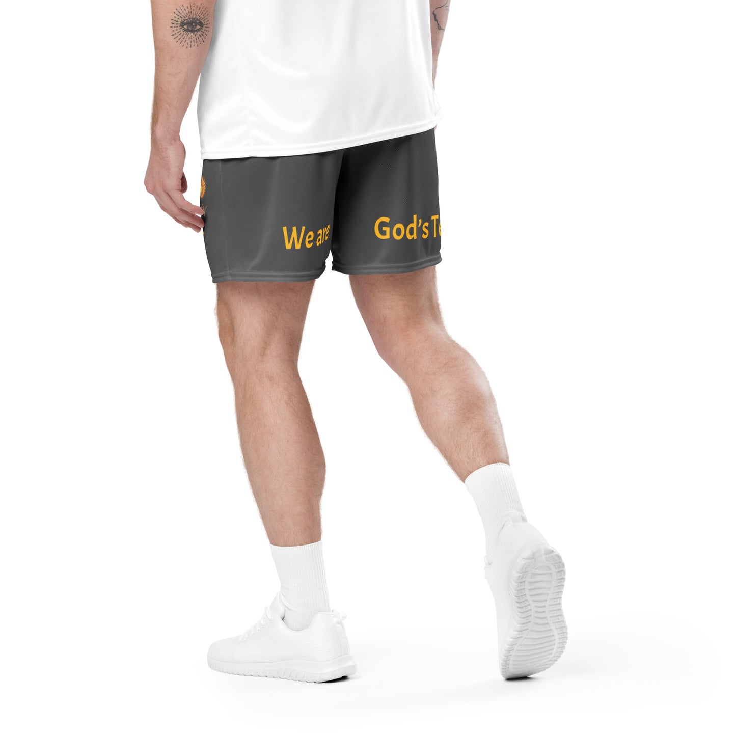 YAHUAH’s Temple P S Unisex mesh shorts