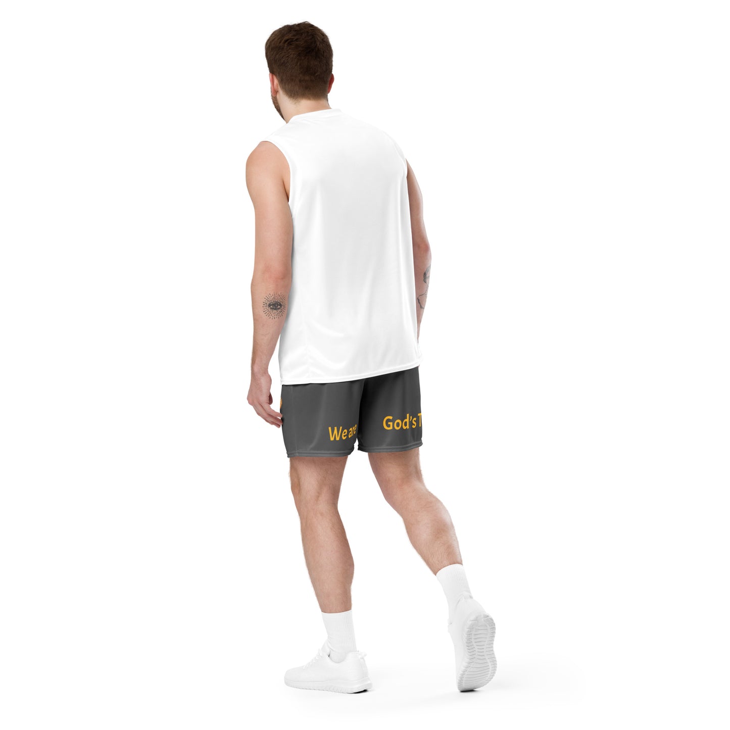 YAHUAH’s Temple P S Unisex mesh shorts