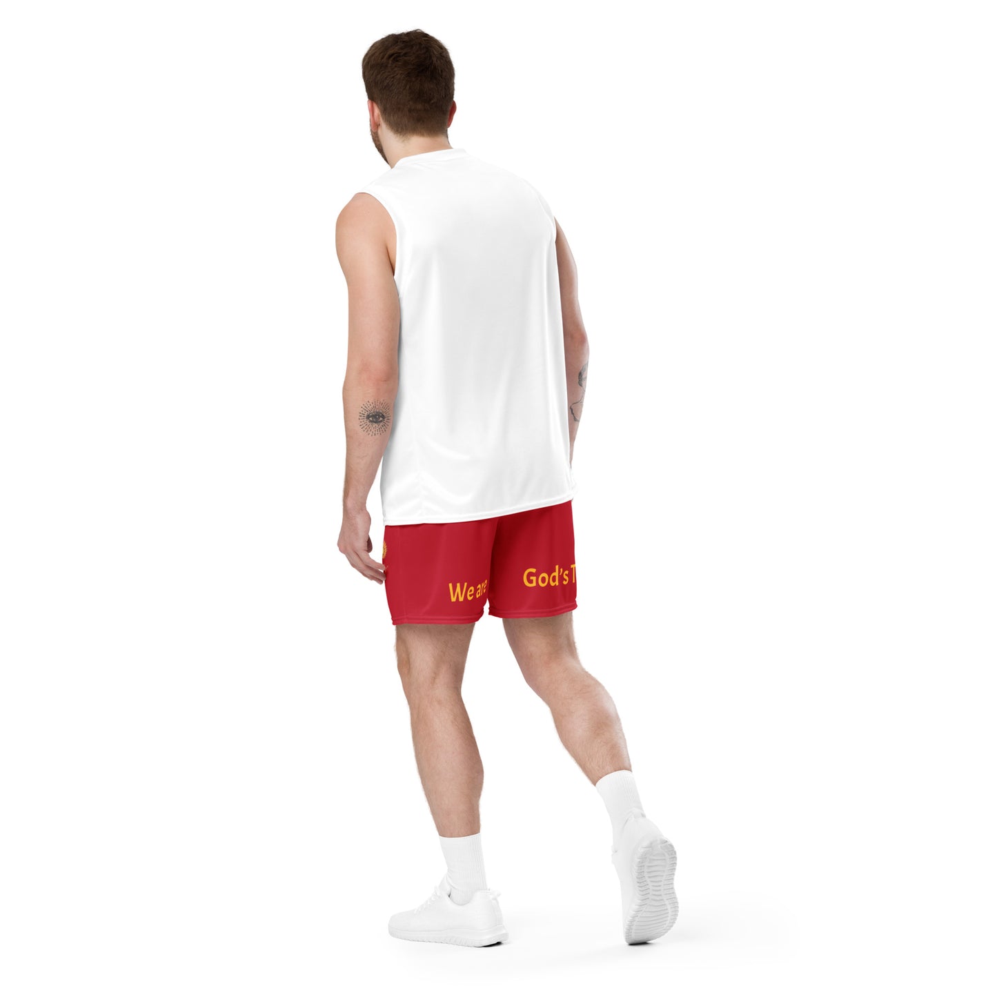 YAHUAH’s Temple P S Unisex mesh shorts