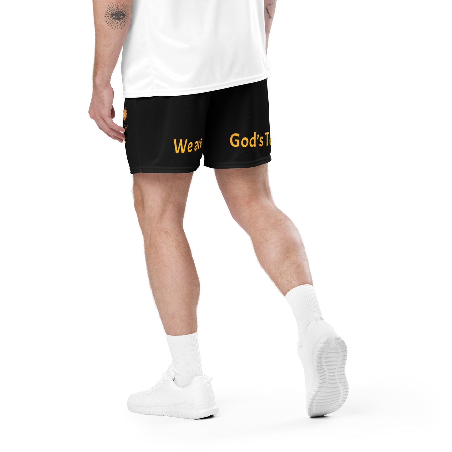 YAHUAH’s Temple P S Unisex mesh shorts